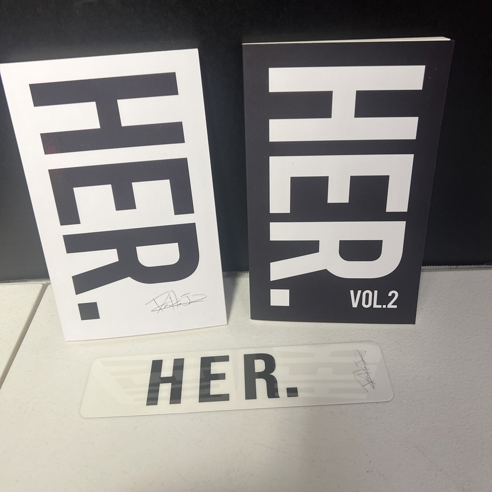 Her by Pierre Alex Jeanty Vol 1 & 2 Paperback Novel Book + Bookmark